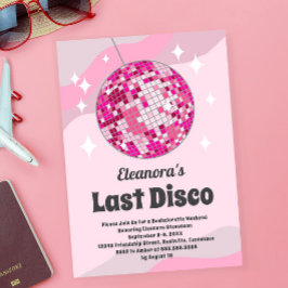 Bachelorette Groovy Laatste Disco Uitnodigen, Disc Kaart