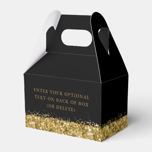 Bachelorette Hangover Kit Chic Black Gold Bedankdoosjes (Achterkant)