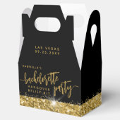 Bachelorette Hangover Kit Chic Black Gold Bedankdoosjes (Geopend)
