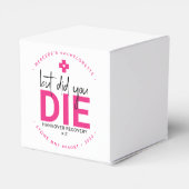 Bachelorette Hangover werd gepersonaliseerd, maar  Bedankdoosjes (Achterkant)