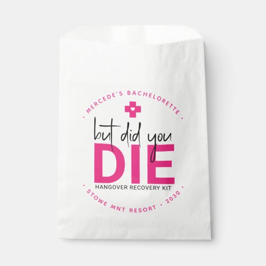 Bachelorette Hangover werd gepersonaliseerd, maar  Bedankzakje (Voorkant)