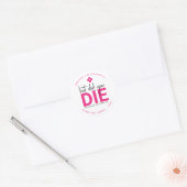 Bachelorette Hangover werd gepersonaliseerd, maar  Ronde Sticker (Envelop)
