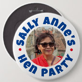 Bachelorette Hen Party Knop Badge Ronde Button 6,0 Cm (Voorkant /achterkant)