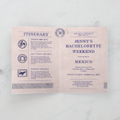 Bachelorette Hen Party Pink Passport Itinerary (Binnen)