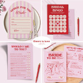 Bachelorette Herinneringen voor de bruid spel Flyer