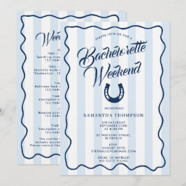 Bachelorette Itinerary Bach Weekend Horseshoe Kaart