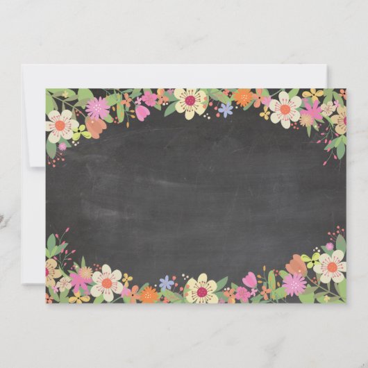 Bachelorette Itinerary Vrijgezellenfeest Chalk Inv Kaart (Achterkant)