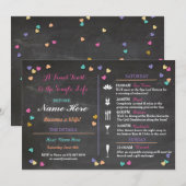 Bachelorette Itinerary Weekend Vrijgezellenfeest S Programmakaart (Voorkant / Achterkant)