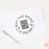 Bachelorette Koop Bruid een Drink Venmo Sticker (Envelop)