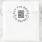 Bachelorette Koop Bruid een Drink Venmo Sticker (Tas)