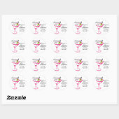 Bachelorette_Koop ons een shot_Stickers Ronde Sticker (Vel)