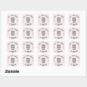 Bachelorette Koop The Bride A Drink QR-code Sticke Vierkante Sticker (Vel)