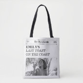 Bachelorette Krant Laatste Toast Op De Kust Tote Bag (Voorkant)