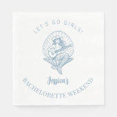 Bachelorette kust cowgirl strand servet (Voorkant)