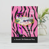 Bachelorette Las Vegas met foto van Casino Party Kaart (Staand voorkant)