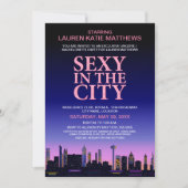 Bachelorette/Lingerie Movie Poster Party Kaart (Voorkant)