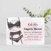 Bachelorette, Lingerie Shower, Ooh La la Kaart (Staand voorkant)