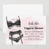 Bachelorette, Lingerie Shower, Ooh La la Kaart (Voorkant / Achterkant)