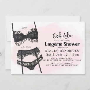 Bachelorette, Lingerie Shower, Ooh La la Kaart