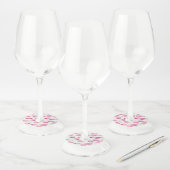 Bachelorette Lipstick Merken  Wijnglaslabel (Set)