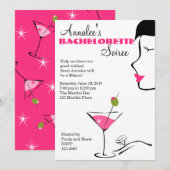 bachelorette Martini Soiree Kaart (Voorkant / Achterkant)