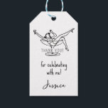 Bachelorette meisje in glas gunst tag cadeaulabel<br><div class="desc">Bachelorette weekend gepersonaliseerde gunsttags met jouw naam,  met een vrouw in een cocktailglas. Gemakkelijk om voor om het even welk partij te veranderen.</div>