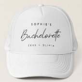 Bachelorette | Minimalistisch Schrift Modern Bride Trucker Pet (Voorkant)