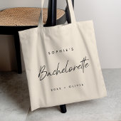 Bachelorette | Minimalistisch script Modern Brides Tote Bag