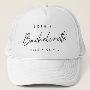 Bachelorette   Minimalistisch script Modern Brides Trucker Pet
