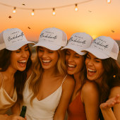 Bachelorette | Minimalistisch script Modern Brides Trucker Pet