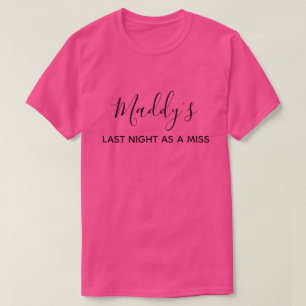 Bachelorette Miss tegen Mrs Bride om roze te worde T-shirt