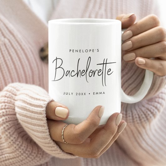 Bachelorette | Modern minimalistisch script brides Koffiemok