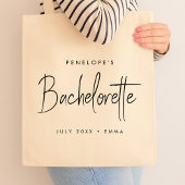 Bachelorette | Modern minimalistisch script brides Tote Bag