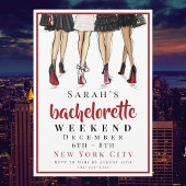 Bachelorette New York City Weekend Mode Party Kaart