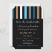 #Bachelorette of Bachelor Party Trendy Invitation Kaart (Voorkant)