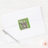 Bachelorette of Verjaardag Diva Meisjes - Peridot Vierkante Sticker (Envelop)