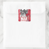 Bachelorette of Verjaardagsfeestje Diva Meisjes Vierkante Sticker (Tas)