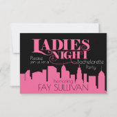 Bachelorette-ontwerp van de partijuitnodiging kaart (Voorkant)
