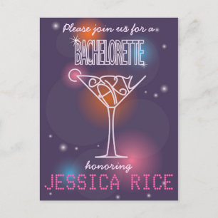 Bachelorette-ontwerp van de partijuitnodiging uitnodiging briefkaart