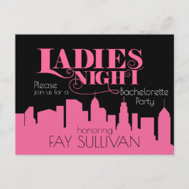 Bachelorette-ontwerp van de partijuitnodiging uitnodiging briefkaart