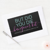 Bachelorette Overlevings- en Herstelhanger Kit Rechthoekige Sticker (Envelop)