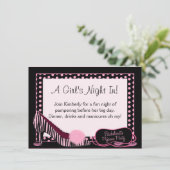 Bachelorette Pajama Party - Uitnodiging (Staand voorkant)