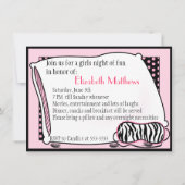 Bachelorette Pajama Party - Uitnodiging (Achterkant)