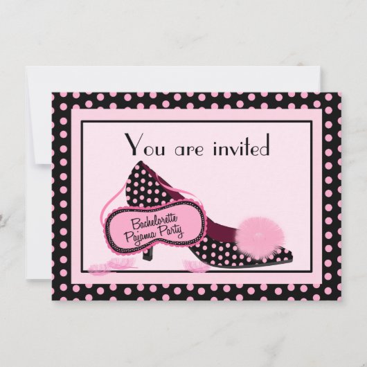 Bachelorette Pajama Party - Uitnodiging (Voorkant)