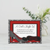 Bachelorette Pajama Party - Uitnodiging (Staand voorkant)