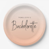 Bachelorette papieren bord | Aangepaste feestborde (Voorkant)