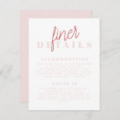 Bachelorette-partij - Brody-kaart Informatiekaartje (Voorkant / Achterkant)