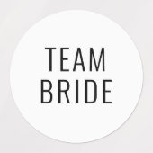 Bachelorette partij bruiloft gunst team bruid labels (Design 1)