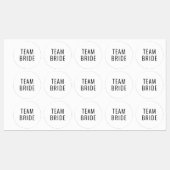 Bachelorette partij bruiloft gunst team bruid labels (Vel)