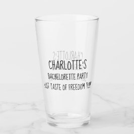 Bachelorette Partij Laatste Smaak van Vrijheids Ro Glas
